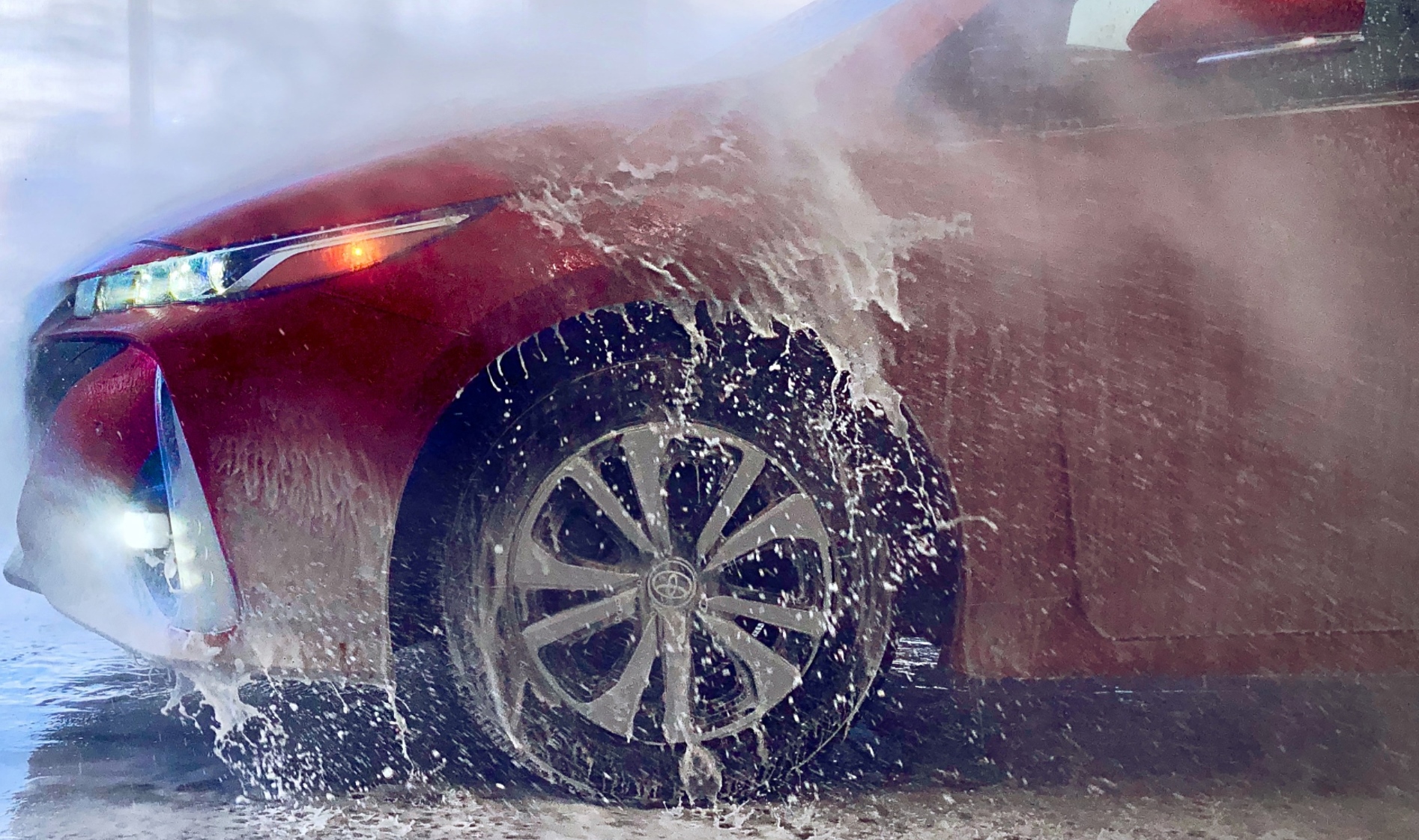 rain drops car wash